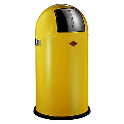 Wesco Pushboy Bin, 50L Silver